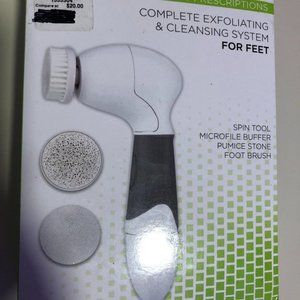 home exfoliating and cleansing system for feet.
